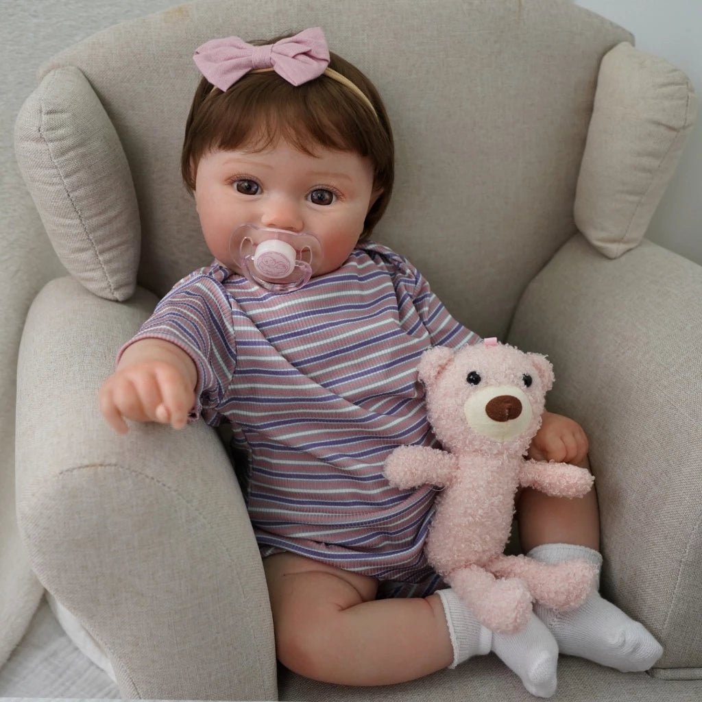 Bebe-Reborn-Alessia-Vinil-Siliconado-Macio-48cm-Sonho-Reborn
