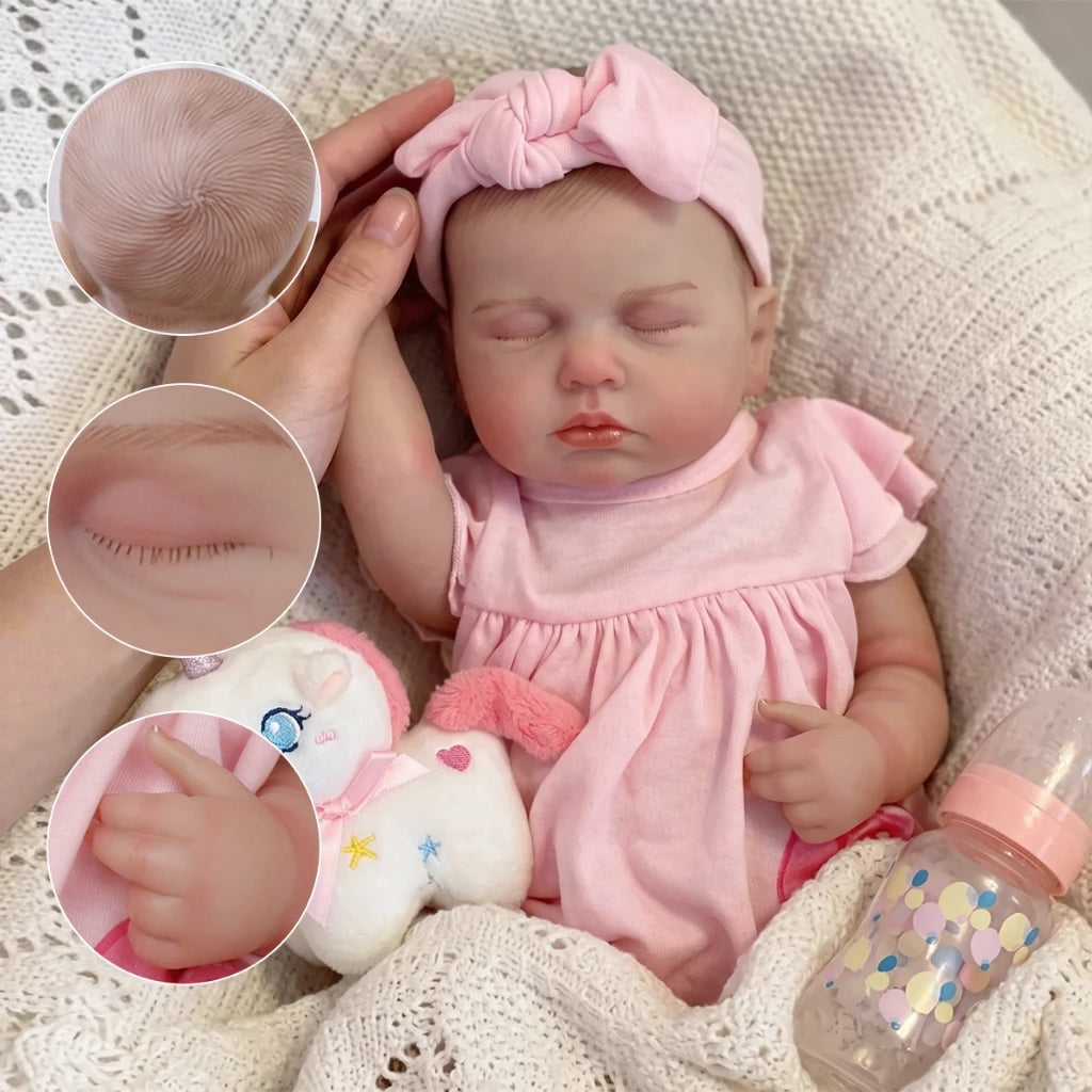 Bebe-Reborn-Realista-Noemi-Vinil-Siliconado-Macio-48cm-Sonho-Reborn