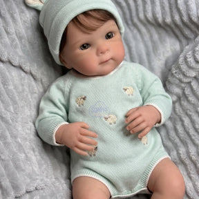 Bebê Reborn Hiper Realista Vivienne Silicone Sólido Molinho