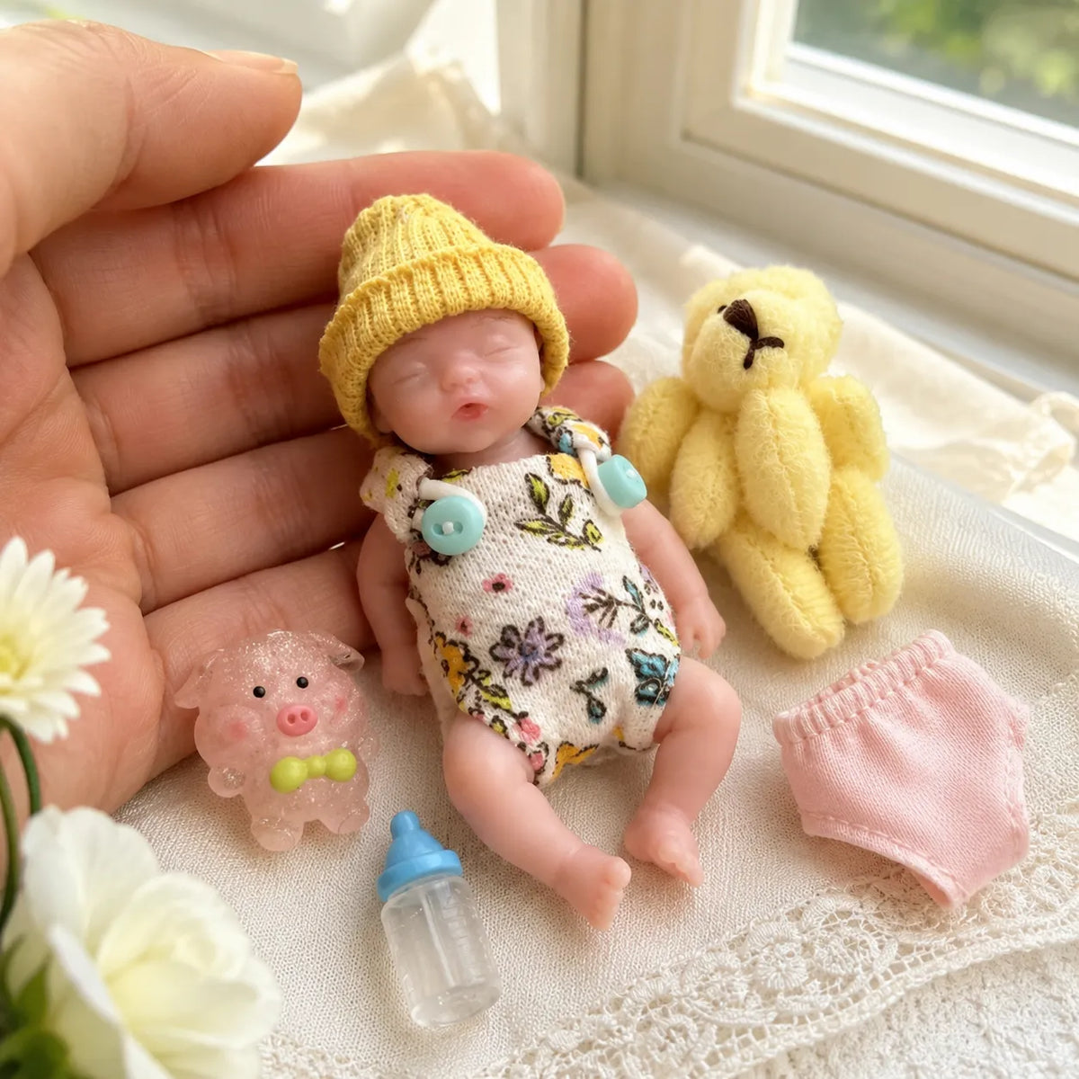 Mini_Bebe_Reborn_Pingo_Silicone_Solido_Corpo_Molinho_Sonho_Reborn