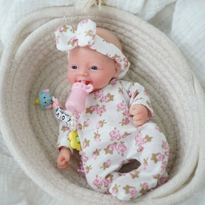 Mini_bebe_Reborn_Hiper_Realista_Stella_Silicone_Solido_Molinho_sonho_reborn