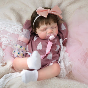 Bebê Reborn Realista Ariela Vinil Siliconado Macio 48cm
