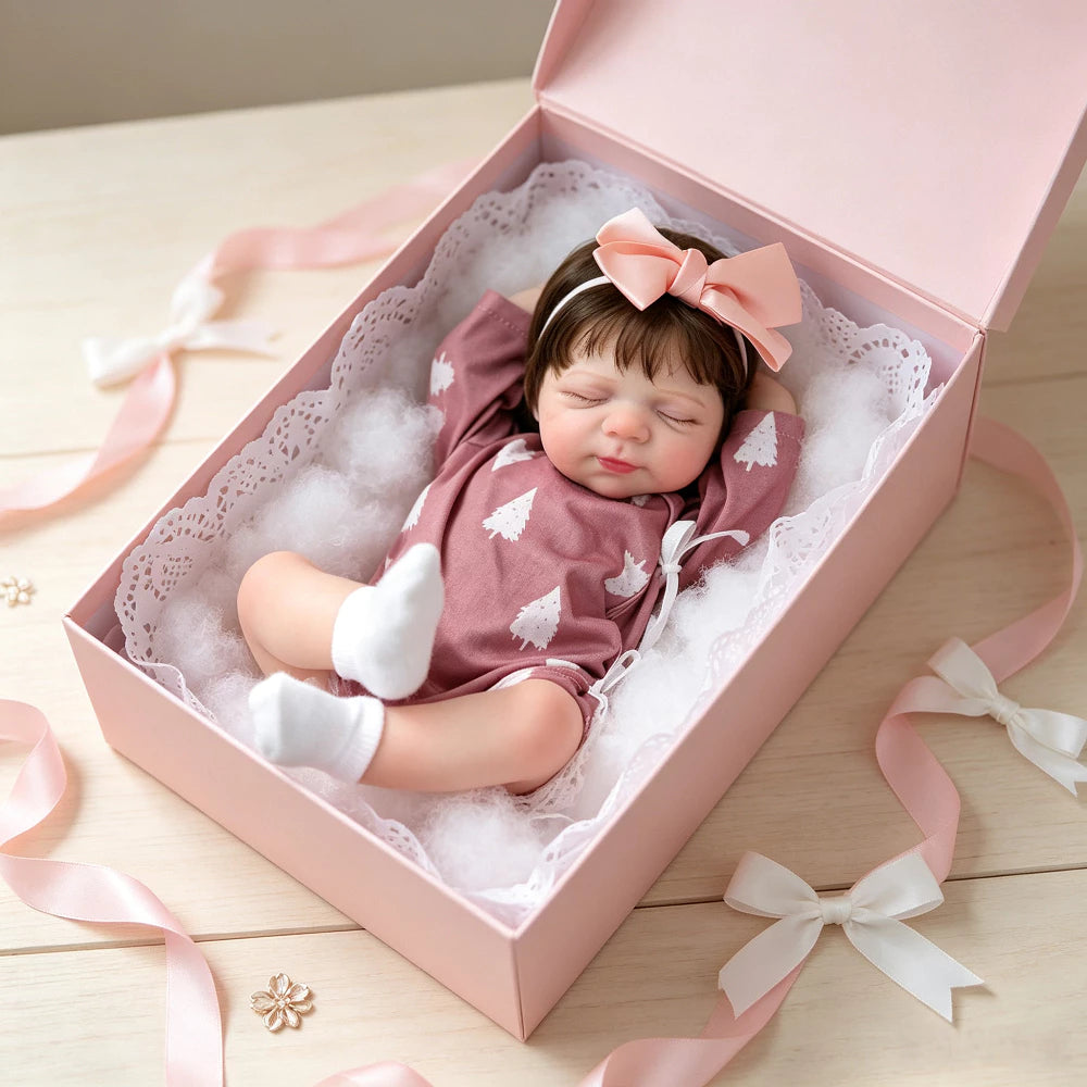 Bebê Reborn Realista Ariela Vinil Siliconado Macio 48cm