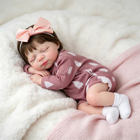 Bebê Reborn Realista Ariela Vinil Siliconado Macio 48cm